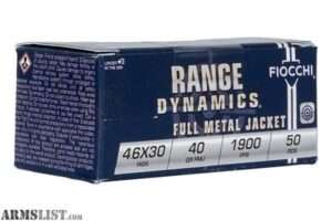 Fiocchi 4.6X30 40GR FMJ 50RD