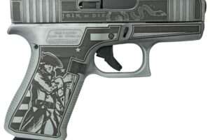 GLOCK 43X CUSTOM "LIBERTY OR DEATH" GREY 9MM