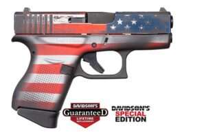 Glock 43 Apollo Custom Distressed Flag